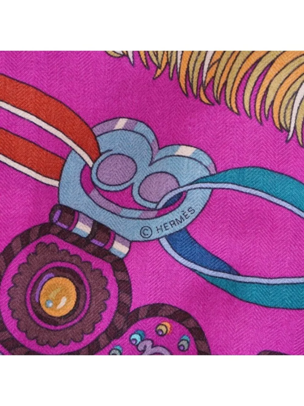 Hermes Scarf Carre 140 Geant War God Mars - Picture 4 of 5